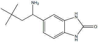 5-(1-amino-3,3-dimethylbutyl)-2,3-dihydro-1H-1,3-benzodiazol-2-one Struktur