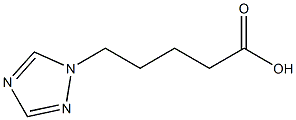 5-(1H-1,2,4-triazol-1-yl)pentanoic acid Struktur