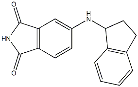 5-(2,3-dihydro-1H-inden-1-ylamino)-2,3-dihydro-1H-isoindole-1,3-dione Struktur