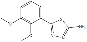 5-(2,3-dimethoxyphenyl)-1,3,4-thiadiazol-2-amine Struktur