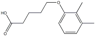 5-(2,3-dimethylphenoxy)pentanoic acid Struktur