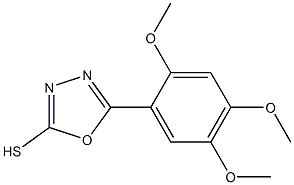 5-(2,4,5-trimethoxyphenyl)-1,3,4-oxadiazole-2-thiol Struktur