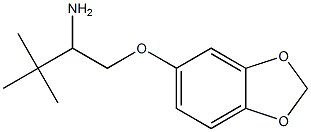 5-(2-amino-3,3-dimethylbutoxy)-2H-1,3-benzodioxole Struktur