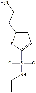 5-(2-aminoethyl)-N-ethylthiophene-2-sulfonamide Struktur