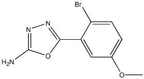 5-(2-bromo-5-methoxyphenyl)-1,3,4-oxadiazol-2-amine Struktur