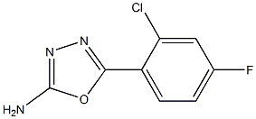 5-(2-chloro-4-fluorophenyl)-1,3,4-oxadiazol-2-amine Struktur