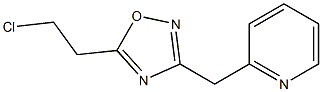 5-(2-chloroethyl)-3-(pyridin-2-ylmethyl)-1,2,4-oxadiazole Struktur