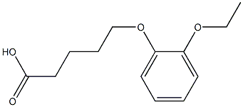 5-(2-ethoxyphenoxy)pentanoic acid Struktur