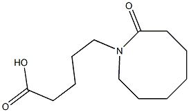 5-(2-oxoazocan-1-yl)pentanoic acid Struktur