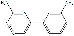 5-(3-aminophenyl)-1,2,4-triazin-3-amine Struktur