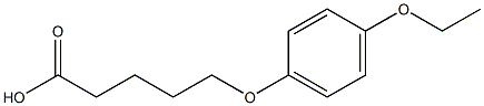 5-(4-ethoxyphenoxy)pentanoic acid Struktur