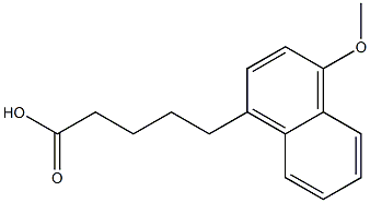 5-(4-methoxynaphthalen-1-yl)pentanoic acid Struktur