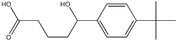 5-(4-tert-butylphenyl)-5-hydroxypentanoic acid Struktur