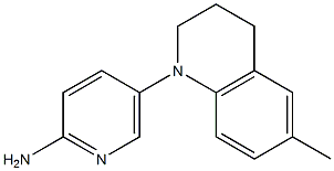 5-(6-methyl-1,2,3,4-tetrahydroquinolin-1-yl)pyridin-2-amine Struktur