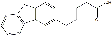 5-(9H-fluoren-3-yl)pentanoic acid Struktur