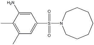 5-(azocane-1-sulfonyl)-2,3-dimethylaniline Struktur