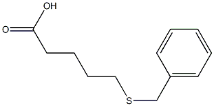 5-(benzylsulfanyl)pentanoic acid Struktur