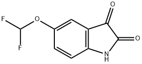 5-(difluoromethoxy)-1H-indole-2,3-dione Struktur