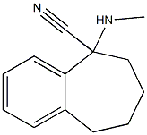 5-(methylamino)-6,7,8,9-tetrahydro-5H-benzo[7]annulene-5-carbonitrile Struktur