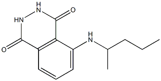 5-(pentan-2-ylamino)-1,2,3,4-tetrahydrophthalazine-1,4-dione Struktur