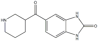 5-(piperidin-3-ylcarbonyl)-1,3-dihydro-2H-benzimidazol-2-one Struktur