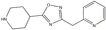 5-(piperidin-4-yl)-3-(pyridin-2-ylmethyl)-1,2,4-oxadiazole Struktur