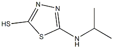 5-(propan-2-ylamino)-1,3,4-thiadiazole-2-thiol Struktur