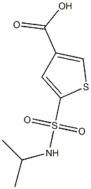 5-(propan-2-ylsulfamoyl)thiophene-3-carboxylic acid Struktur