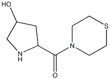 5-(thiomorpholin-4-ylcarbonyl)pyrrolidin-3-ol Struktur