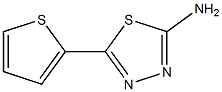 5-(thiophen-2-yl)-1,3,4-thiadiazol-2-amine Struktur