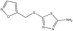 5-[(1,2-oxazol-5-ylmethyl)sulfanyl]-1,3,4-thiadiazol-2-amine Struktur