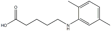 5-[(2,5-dimethylphenyl)amino]pentanoic acid Struktur