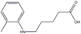 5-[(2-methylphenyl)amino]pentanoic acid Struktur