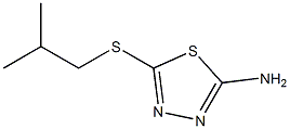 5-[(2-methylpropyl)sulfanyl]-1,3,4-thiadiazol-2-amine Struktur