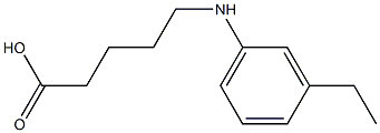 5-[(3-ethylphenyl)amino]pentanoic acid Struktur