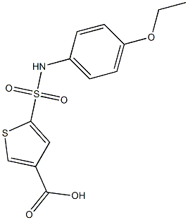 5-[(4-ethoxyphenyl)sulfamoyl]thiophene-3-carboxylic acid Struktur