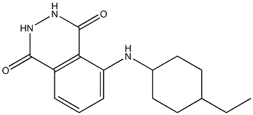 5-[(4-ethylcyclohexyl)amino]-1,2,3,4-tetrahydrophthalazine-1,4-dione Struktur