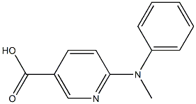 6-[methyl(phenyl)amino]nicotinic acid Struktur