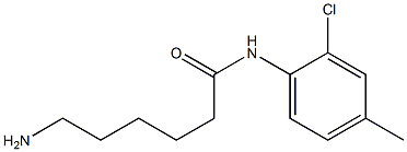 6-amino-N-(2-chloro-4-methylphenyl)hexanamide Struktur