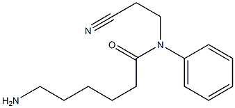 6-amino-N-(2-cyanoethyl)-N-phenylhexanamide Struktur