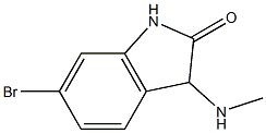 6-bromo-3-(methylamino)-2,3-dihydro-1H-indol-2-one Struktur