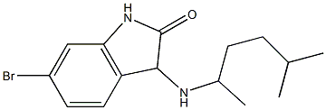 6-bromo-3-[(5-methylhexan-2-yl)amino]-2,3-dihydro-1H-indol-2-one Struktur