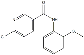 6-chloro-N-(2-methoxyphenyl)pyridine-3-carboxamide Struktur