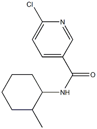 6-chloro-N-(2-methylcyclohexyl)pyridine-3-carboxamide Struktur