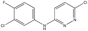 6-chloro-N-(3-chloro-4-fluorophenyl)pyridazin-3-amine Struktur