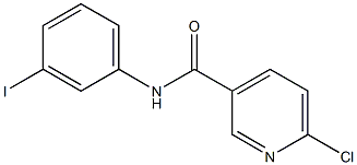 6-chloro-N-(3-iodophenyl)pyridine-3-carboxamide Struktur