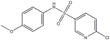 6-chloro-N-(4-methoxyphenyl)pyridine-3-sulfonamide Struktur