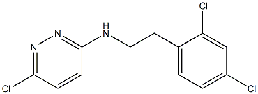 6-chloro-N-[2-(2,4-dichlorophenyl)ethyl]pyridazin-3-amine Struktur