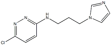 6-chloro-N-[3-(1H-imidazol-1-yl)propyl]pyridazin-3-amine Struktur