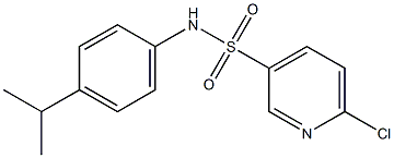 6-chloro-N-[4-(propan-2-yl)phenyl]pyridine-3-sulfonamide Struktur